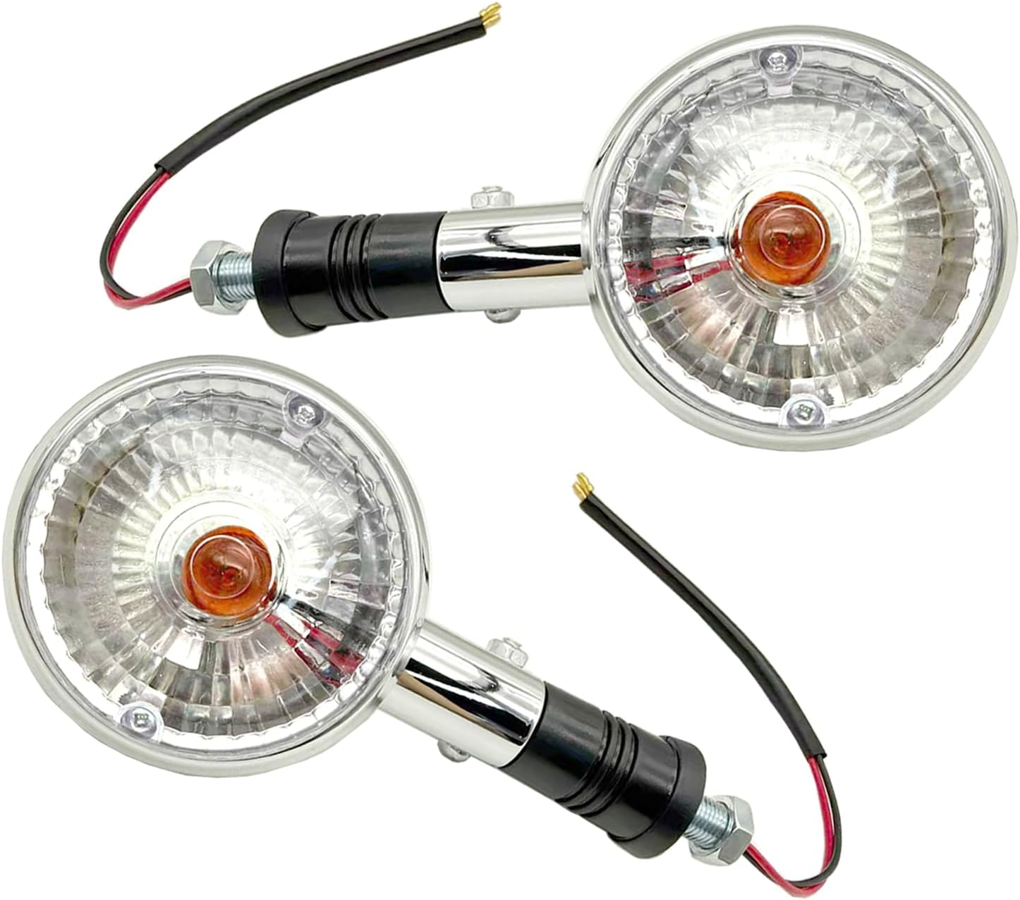 2Pcs Motorcycle Turn Signals Light Compatible With Yamaha XV400 650 1100 Yamaha V Star 650 1998-2004 Virago 1000 1984-1985 Virago 1100 1986-1999 Virago 250 1995-2006