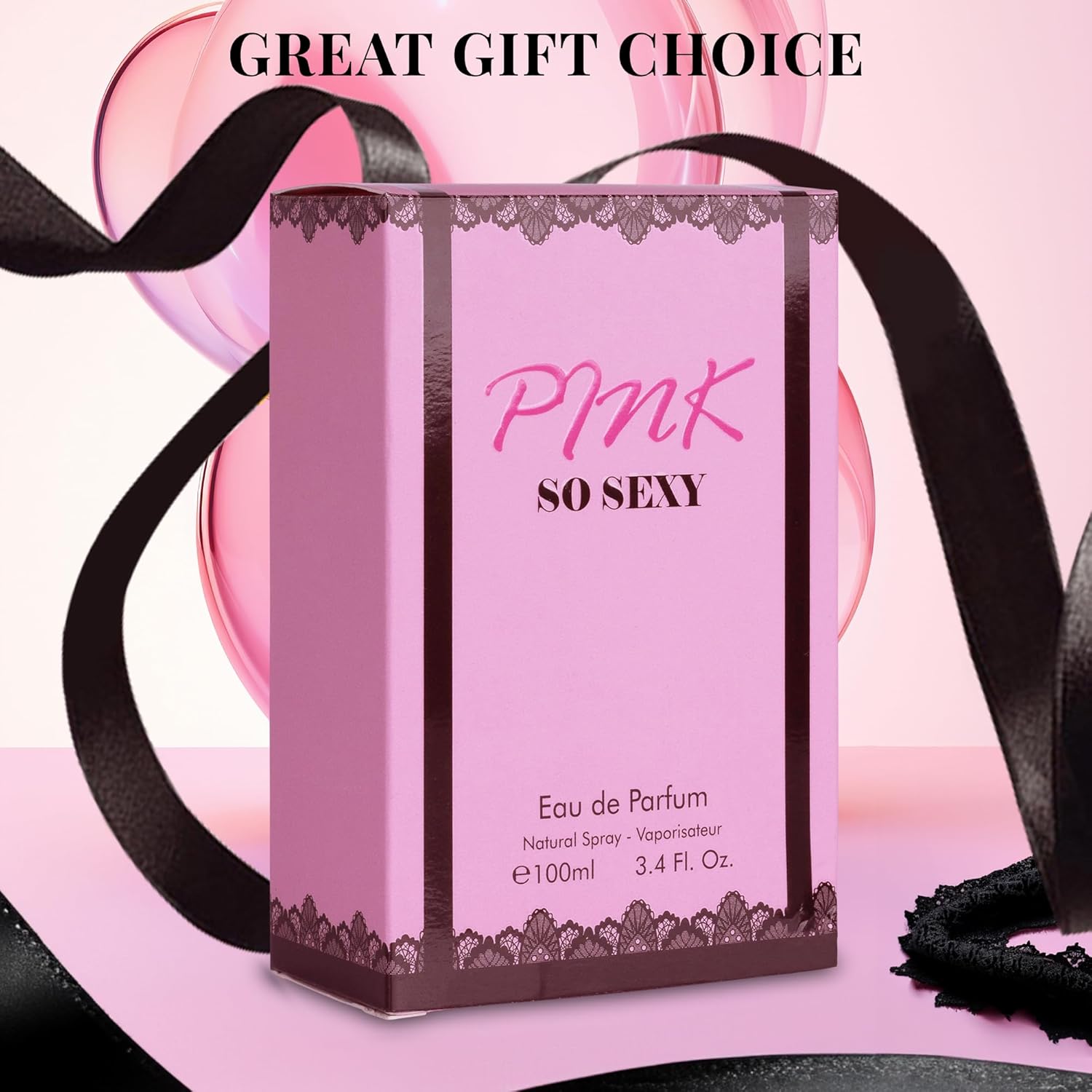 Pink So Sexy for Women Eau De Parfum - Floral Fruity Fragrance with Sugary Sweet Scent - Bergamot, Apple & Whipped Cream - Fresh, Sweet & Creamy - Luxurious Aroma in 100ml Bottle - Paraben Free - Image 7