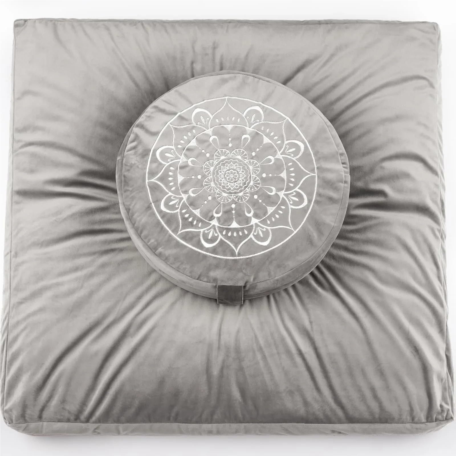 CojíN De MeditacióN Cojín de meditación, cojín Redondo for Yoga, Estera de meditación for Suministros de Yoga for Principiantes en el hogar(Green Square Pad)