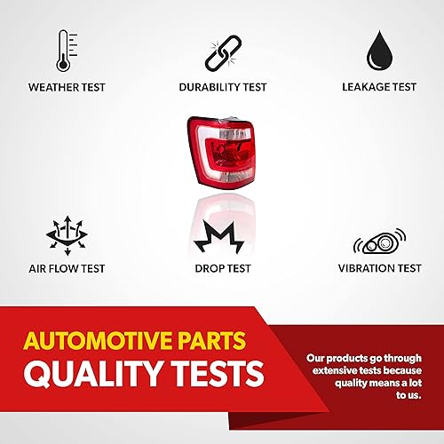 Miniatura 7 de Conjunto de luces traseras para Ford Escape 2008 2009 2010 2011 2012 – Compatible con el lado del conductor de las luces traseras de escape –