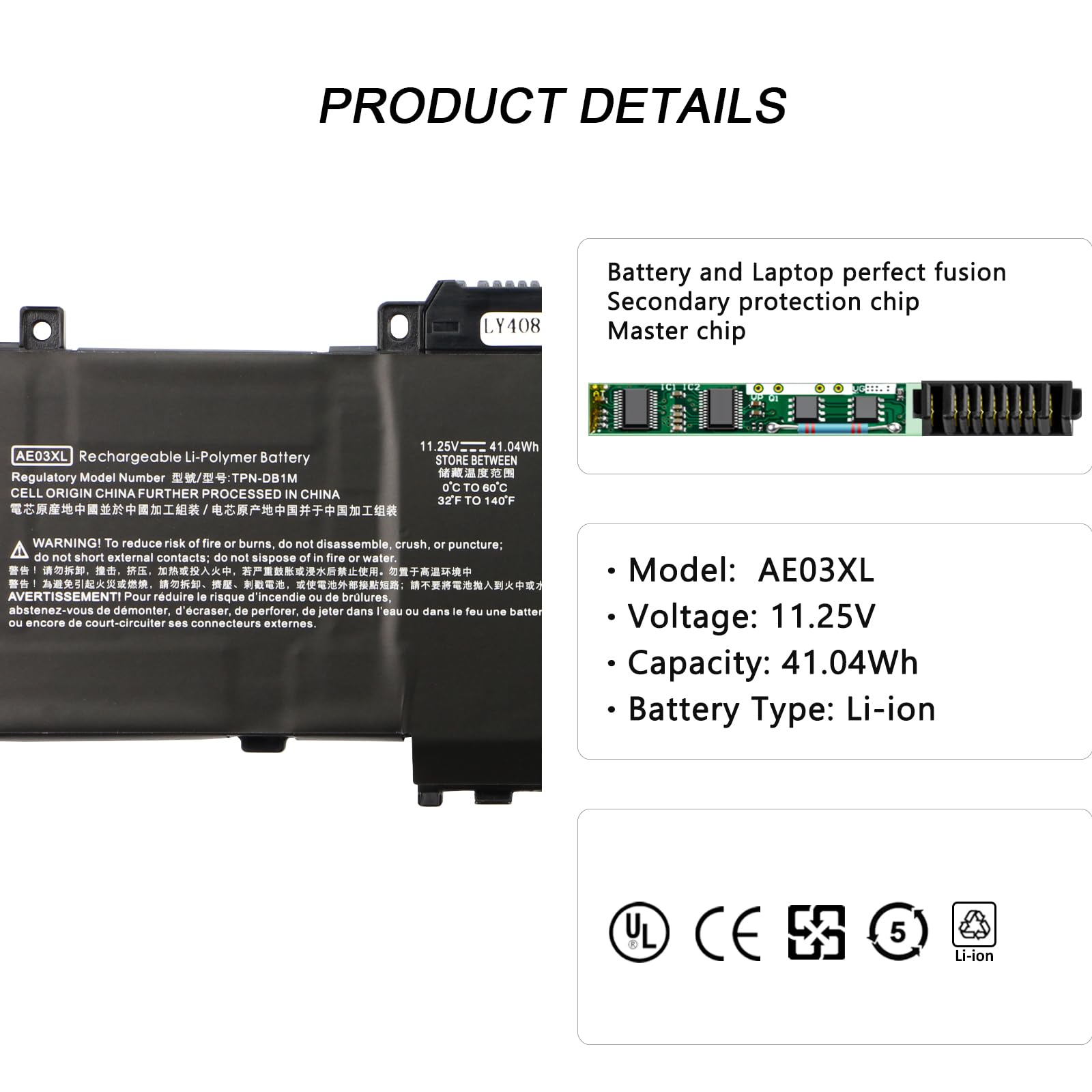AE03XL AE03041XL Battery for HP 240 245 246 250 255 256 G10 14-ee