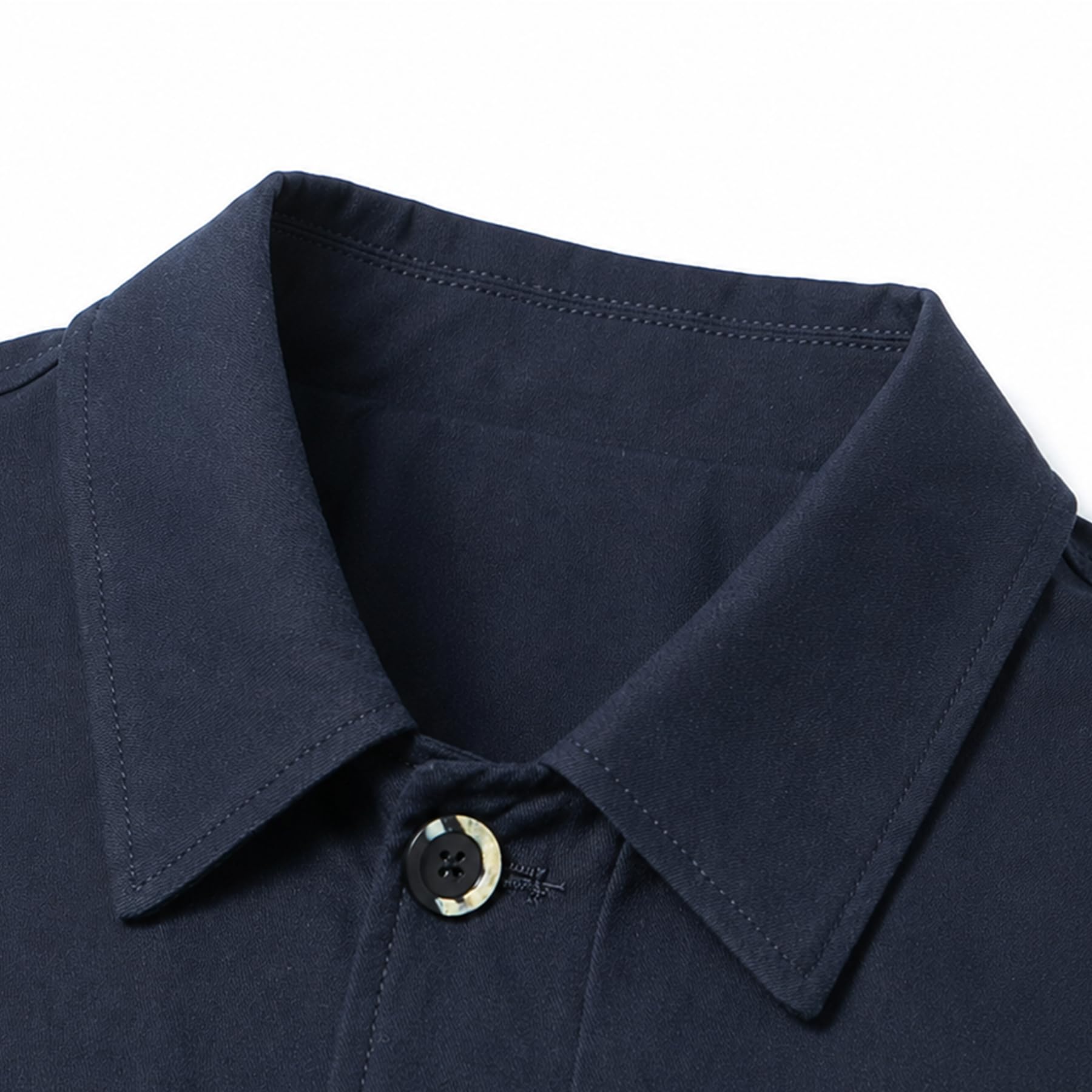 Allthemen Trench Uomo Monopetto Coton Cappotto Leggero Risvolto Media Lunghezza Giacca da Lavoro Primavera