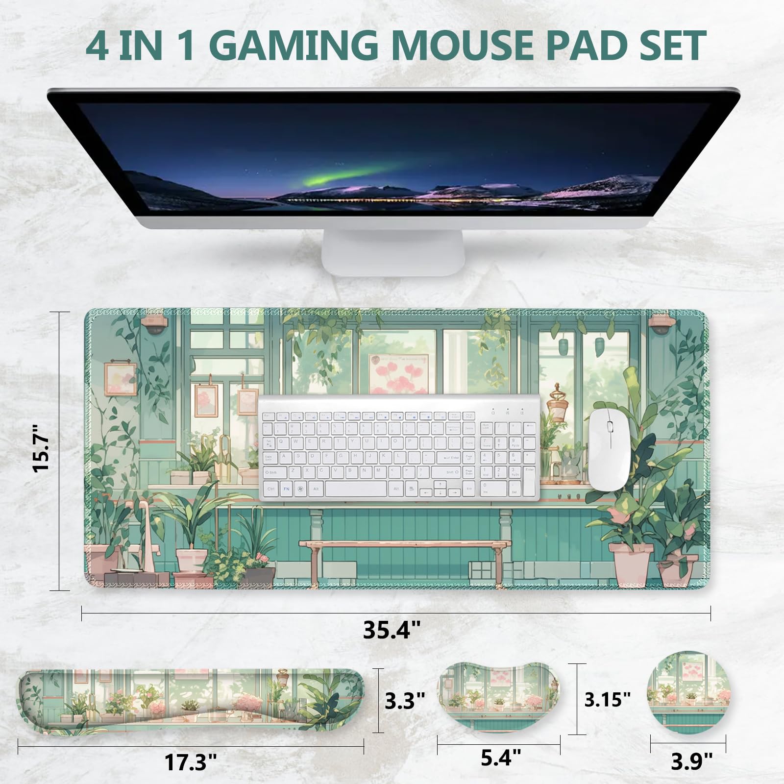 DINKY Mouse Pad & Wrist Rest Set - Ergonomic Comfort -7 DINKY Mouse Pad & Wrist Rest Set - Ergonomic Comfort -7
