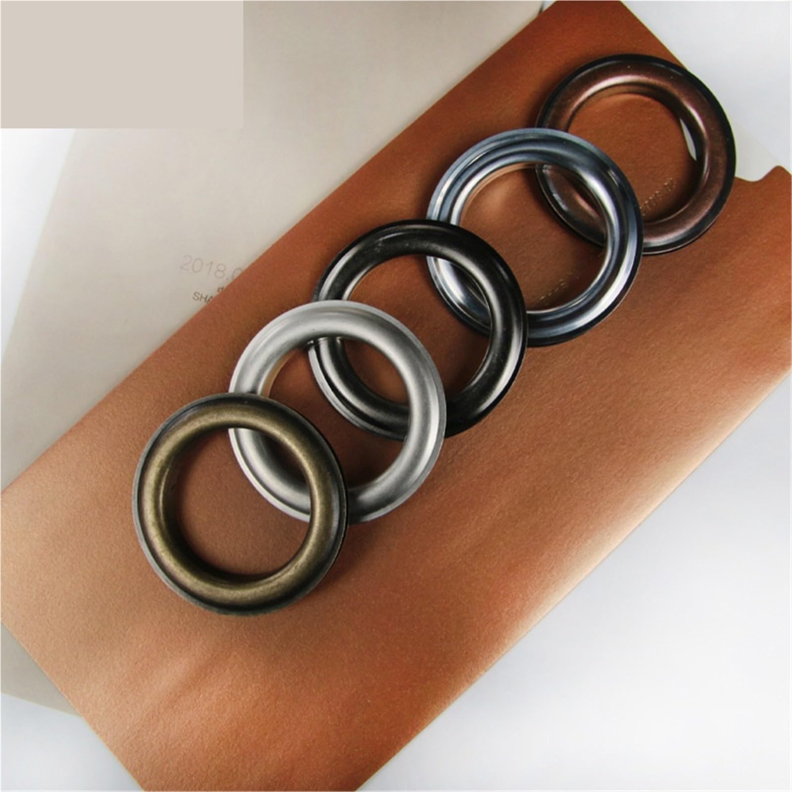 30 Pares de Anillos Metal Plateado for Cortina Ojal decoración habitación Accesorios Ojales Colgantes para Cortinas Y Barras De Cortina(Red Bronze)