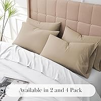 Vista 127 de Southshore Fine Linens® - Vilano® Springs - Par de fundas de almohada plisadas, color verde azulado, estándar (Queen)