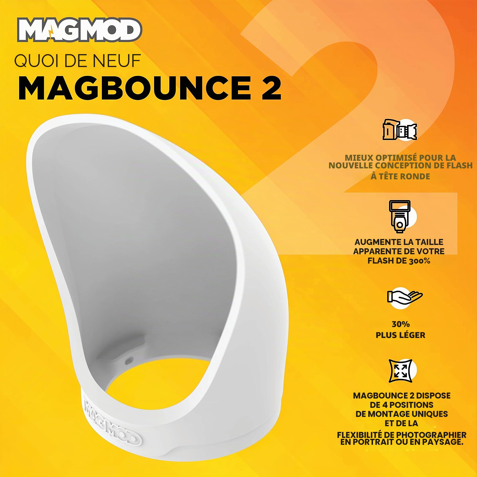 MagBounce 2 - Modificateur de lumière 360 degrés redessiné