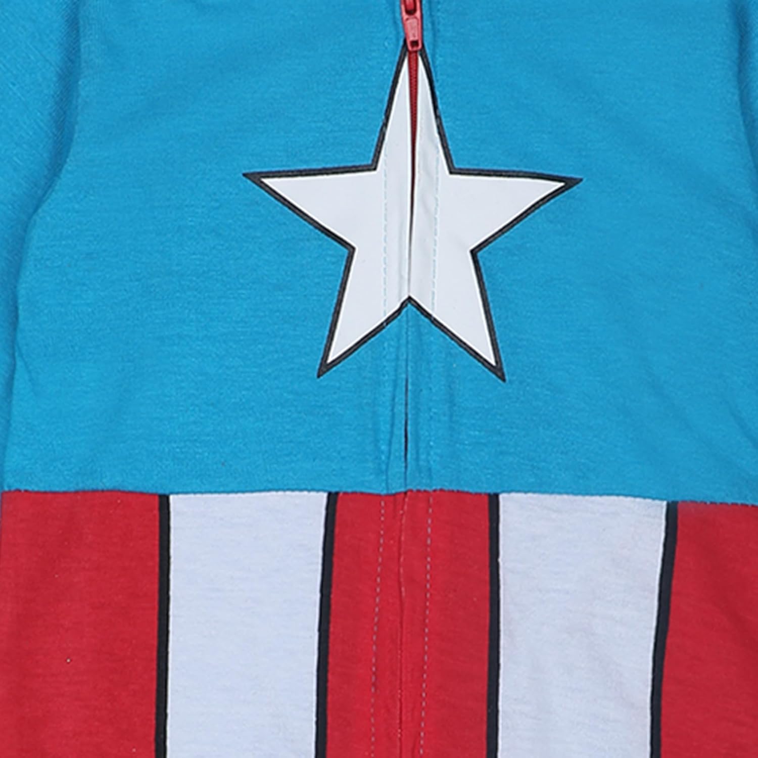 Marvel Hulk, Captain America, Iron Man or Spider-Man Boys Zip Up Hooded Coverall for Infant and Toddler - Image 4