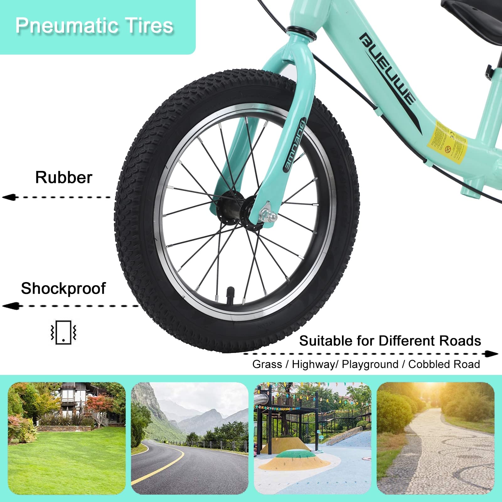 Bici Bebe Año GASLIKE Bicicleta Sin Pedales First Bike De 14