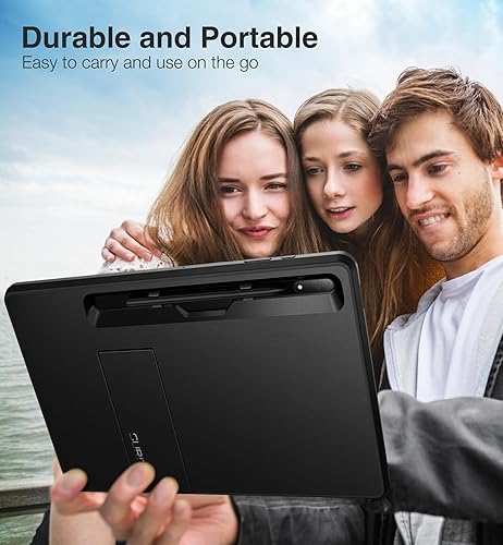 Miniatura 5 de SURITCH Funda resistente para Samsung Galaxy Tab S8 Ultra de 14.6 pulgadas 2022, protector de pantalla integrado de cuerpo completo, resistente, a