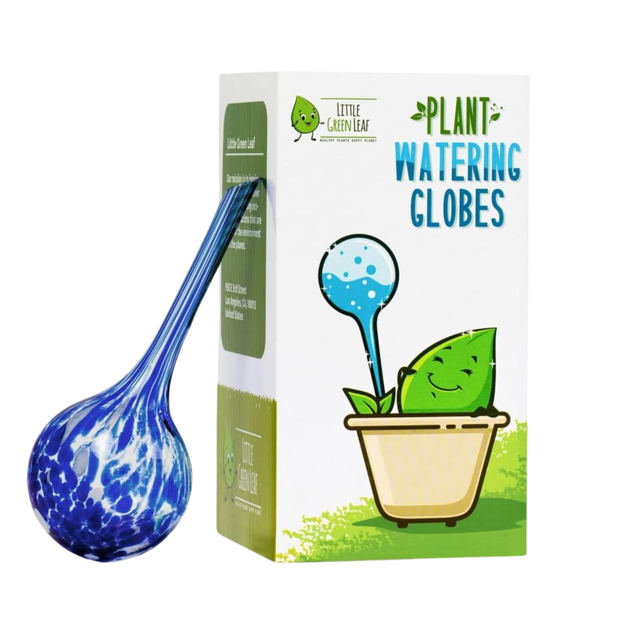 LGL Plant Watering Globes - Automatic Self Watering Globes. Decorative Self Watering Planter Inserts Made From Hand-Blown Durable Glass. Self Watering Spikes to Support Plant Health. 1 Pack x 100ml.