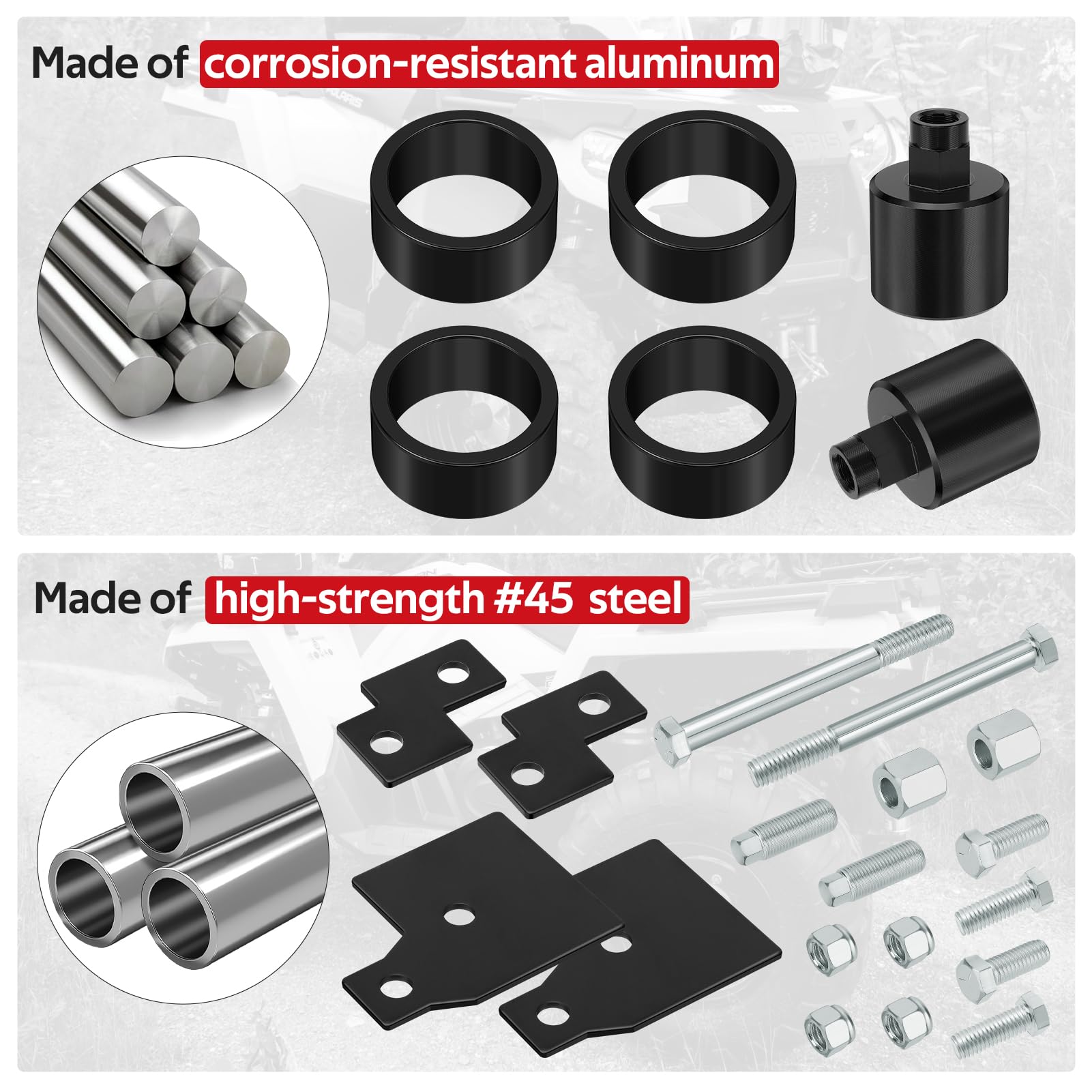 SAUTVS - Extensor De Rack Trasero Para Polaris Sportsman 570 450 H.O - Foto 4