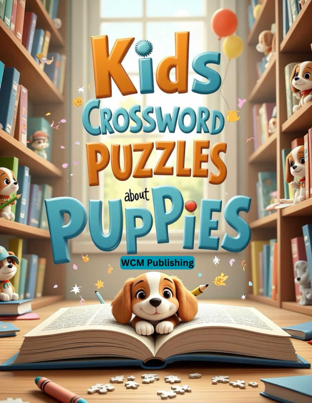 Kids Crossword Puzzles About Puppies: A Cute And Easy Crossword Activity Book For Dog Lovers