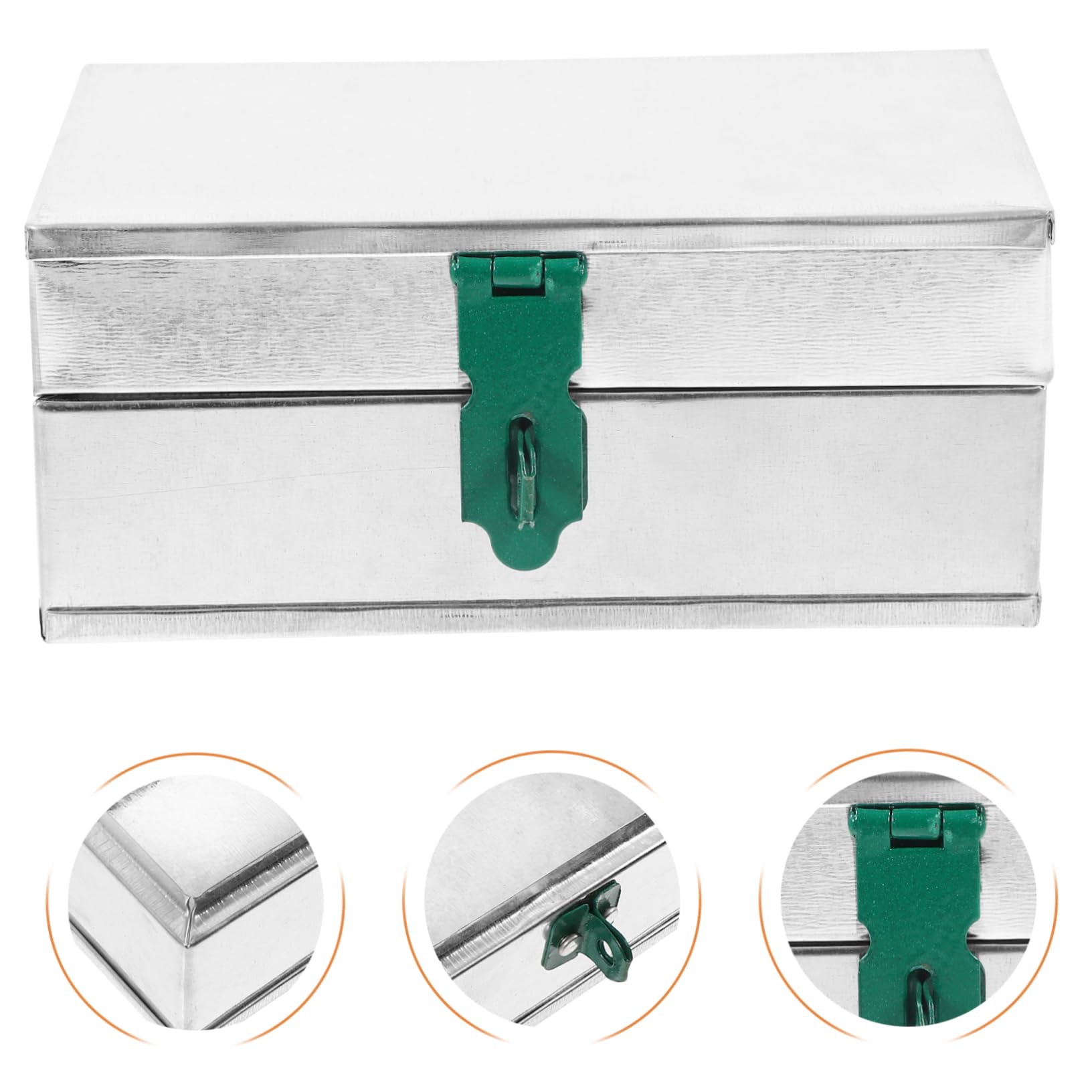 NUOBESTY 4 Pezzi Scatola Stoccaggio con Chiusura Organizer per Utensili da Giardino e Documenti Design Elegante e Pratico Spazio Conservazione Robusta e Facile da Trasportare