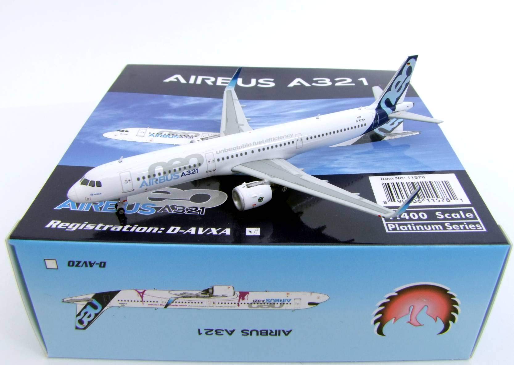 Phoenix Model PHX11578 1:400 Airbus A321neo Reg #D-AVXA (pre-Painted/pre-Built)