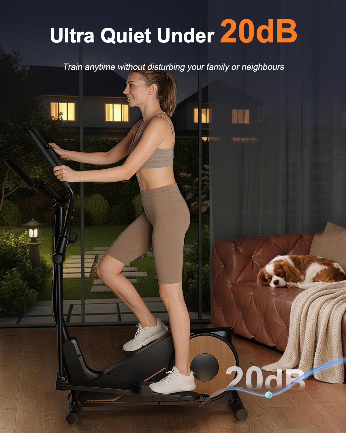 M100 Crosstrainer 42cm Schrittlänge 8kg Schwungmasse Ellipsentrainer bis 150kg