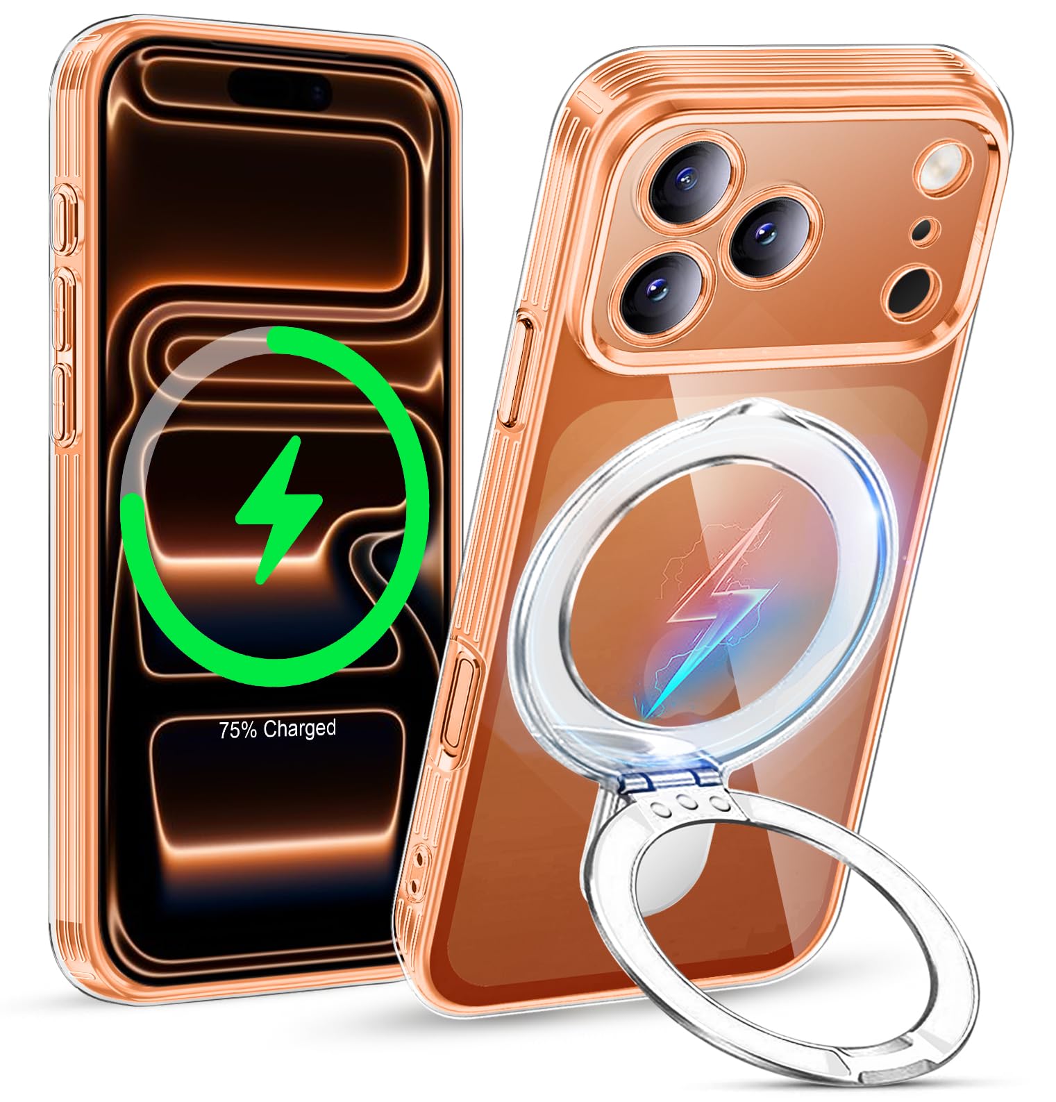 Amazon.co.jp: iPhone 17 Pro Max 用 ケース クリア Magsafe対応 隠し