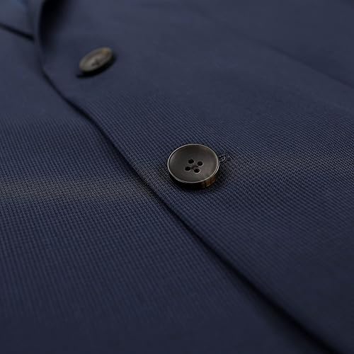Miniatura 3 de J.M. Haggar Abrigo separado para hombre Big & Tall Sharkskin Premium de corte clásico, traje elástico