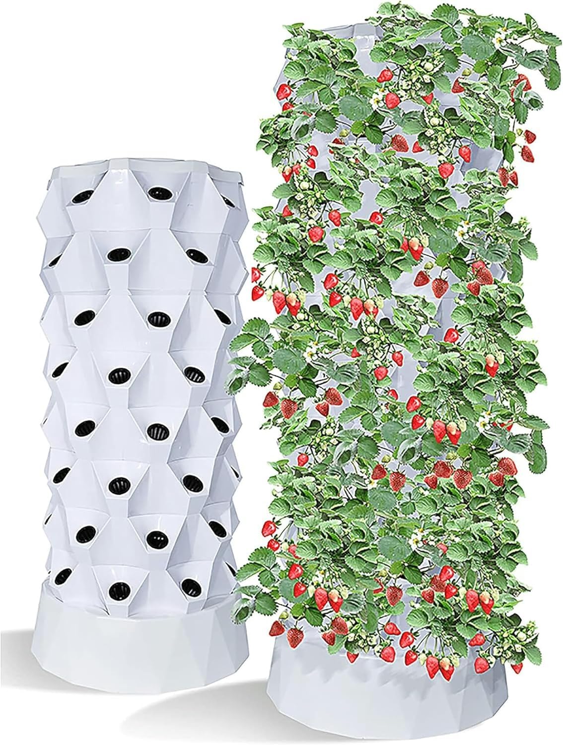 Irrigazione Automatica Torre di Ananas Intelligente Multistrato - di Coltivazione Verticale Senza Terra for balconi e tetti(8 Layers)