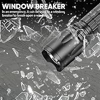 Vista 9 de Linterna Táctica de Riel Picatinny de 5000 Lúmenes - 5 Modos Luz de Rifle Recargable por USB con Interruptor de Presión - Ideal para Caza, Camping