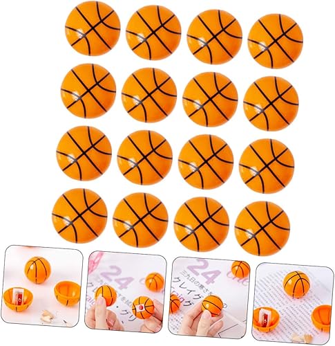 Miniatura 4 de 16 sacapuntas de colores, mini sacapuntas de baloncesto, sacapuntas manual para sacapuntas en forma de baloncesto, sacapuntas de plástico