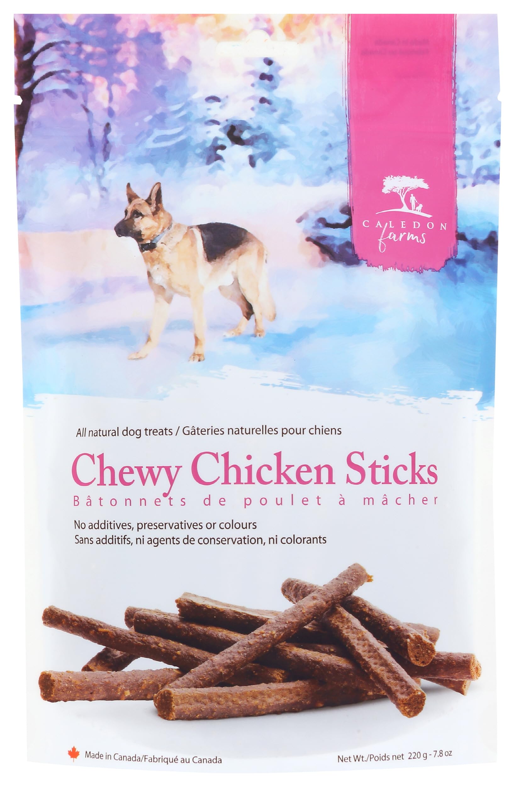 Chicken Flavor Chewy Sticks Dog Treats, Gluten Free, No Additives, 7.8 Ounce (Pack of 4)