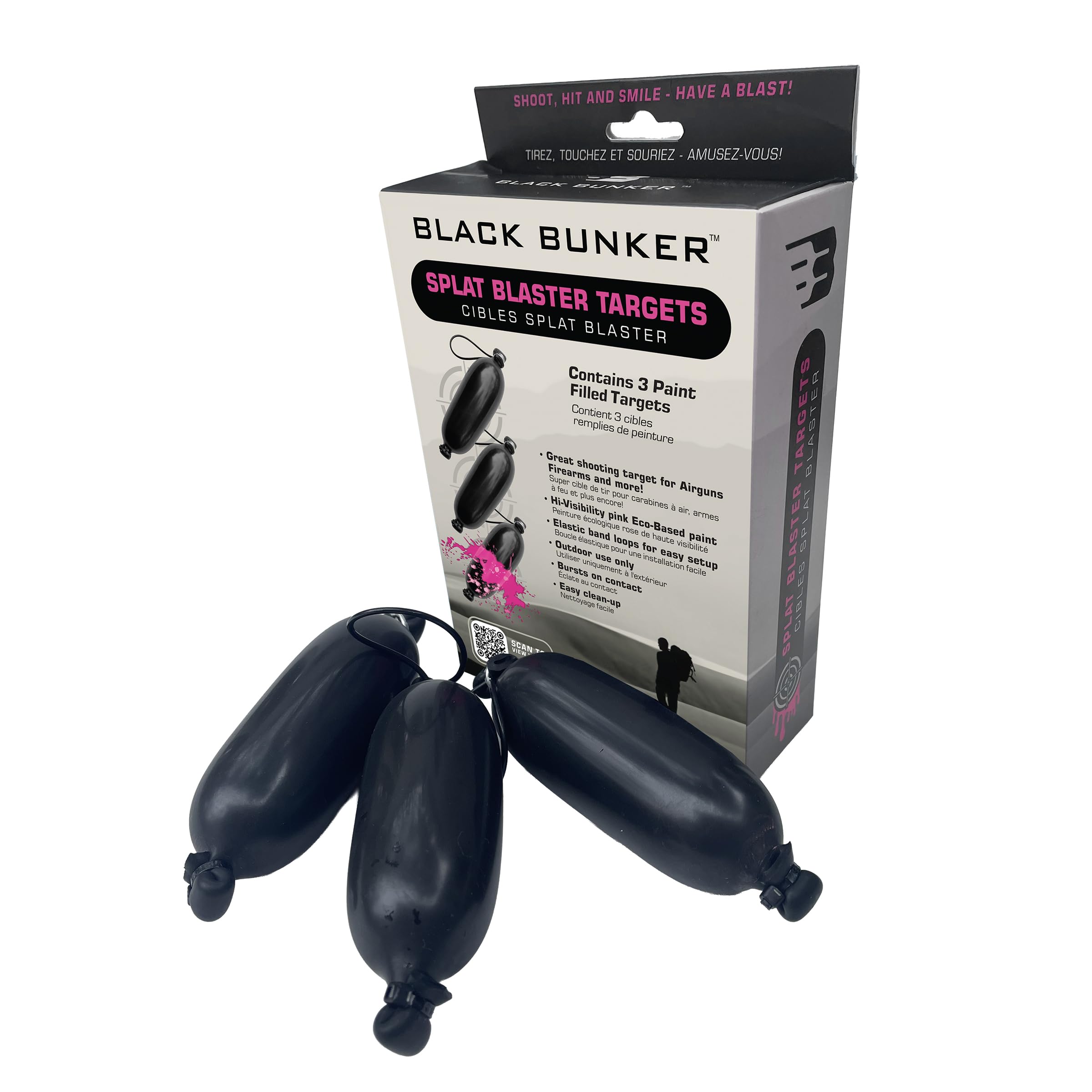 Black Bunker Splat Blaster Shooting Targets, 3ct-picture-18
