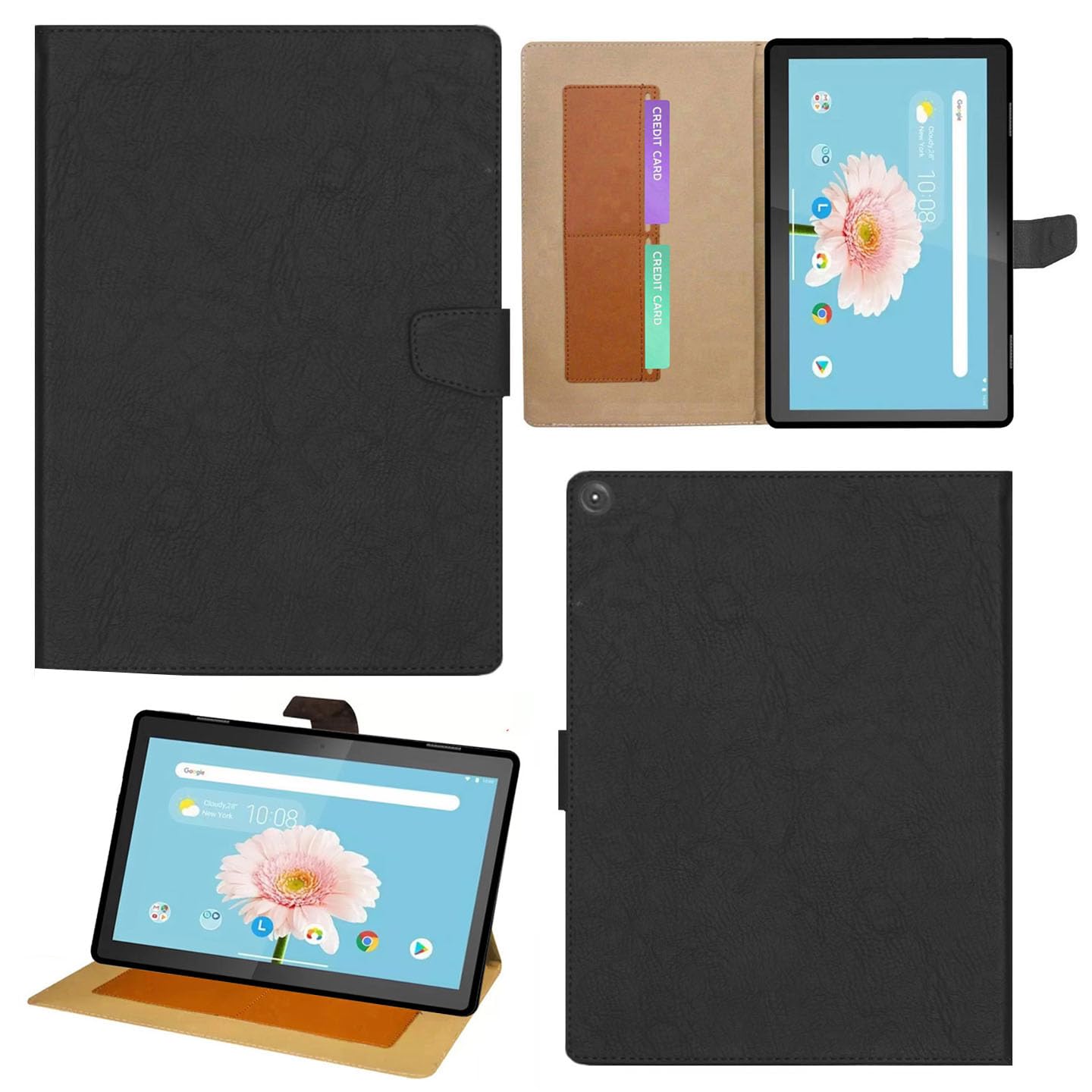Zaoma Pattern Multi Protective Pu Leather Case with Viewing Stand and Card Slots Flip Cover Compatible for Lenovo M10 FHD REL Model NO. : TB-X605FC / TB-X605LC Tablet (FHDREL_R52CPBRW) (B0CVGYRK44) Amazon Price History, Amazon Price Tracker