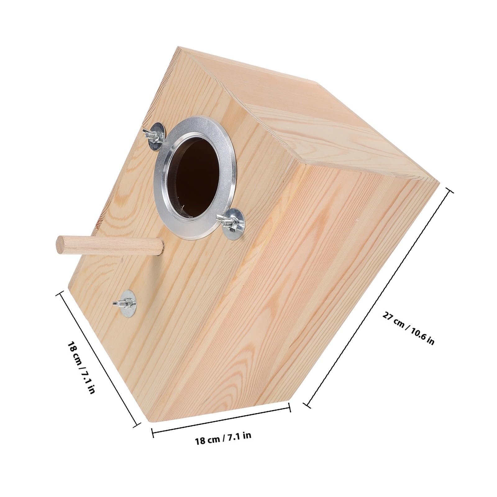 MAGICLULU Nido para Periquitos Caja de Cría de Aves de Madera para Jardín