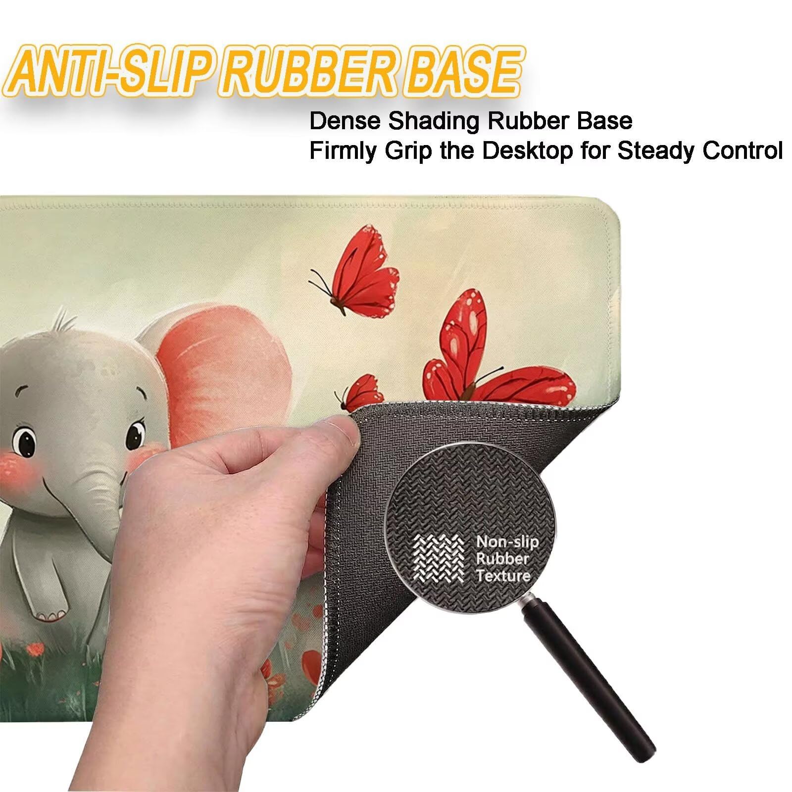 Tappetino Mouse 900x450mm | Superficie Ultra-Liscia, Farfalla 0-z334