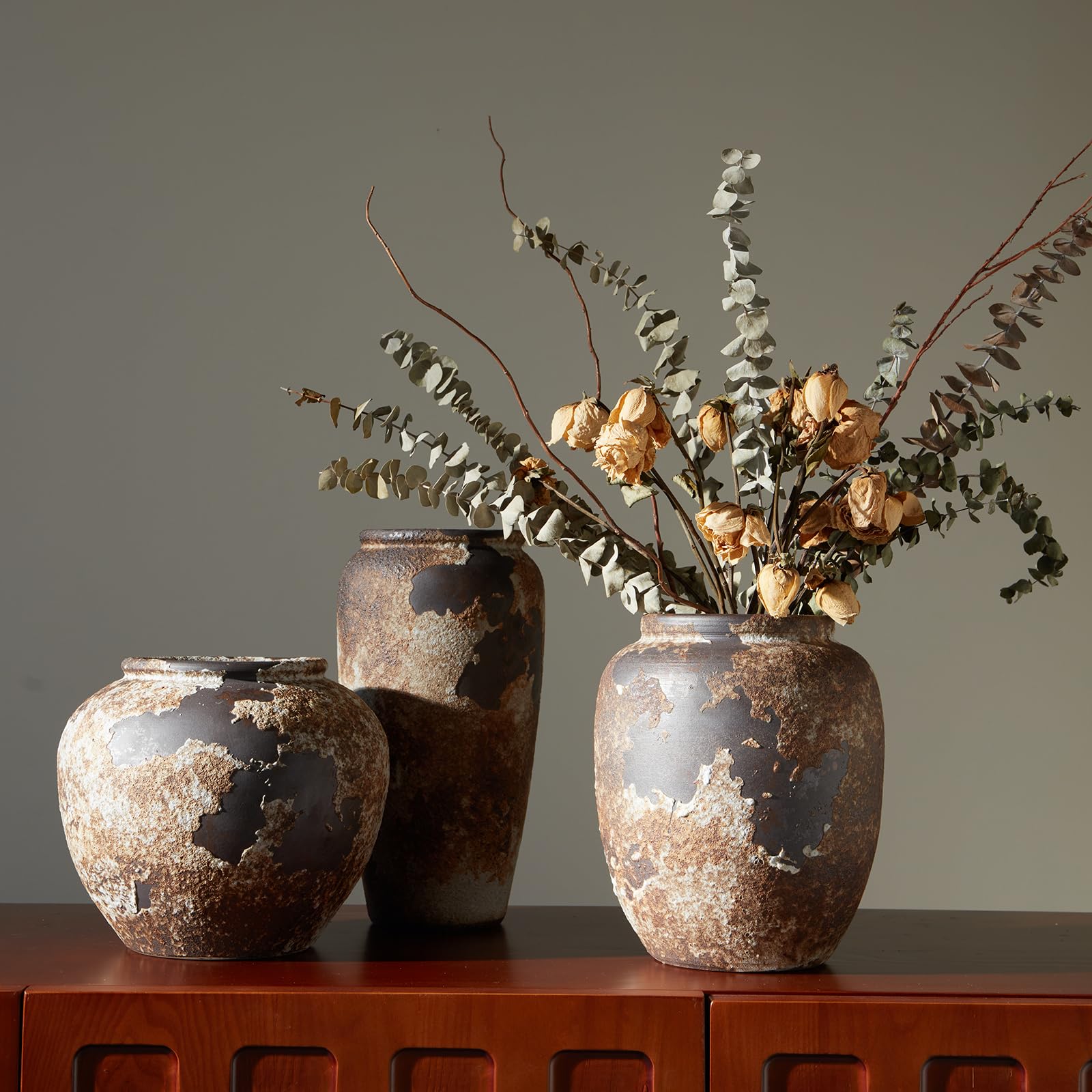 Amazon.com: Smiletag Rustic Vase for Home Decor, Farmhouse