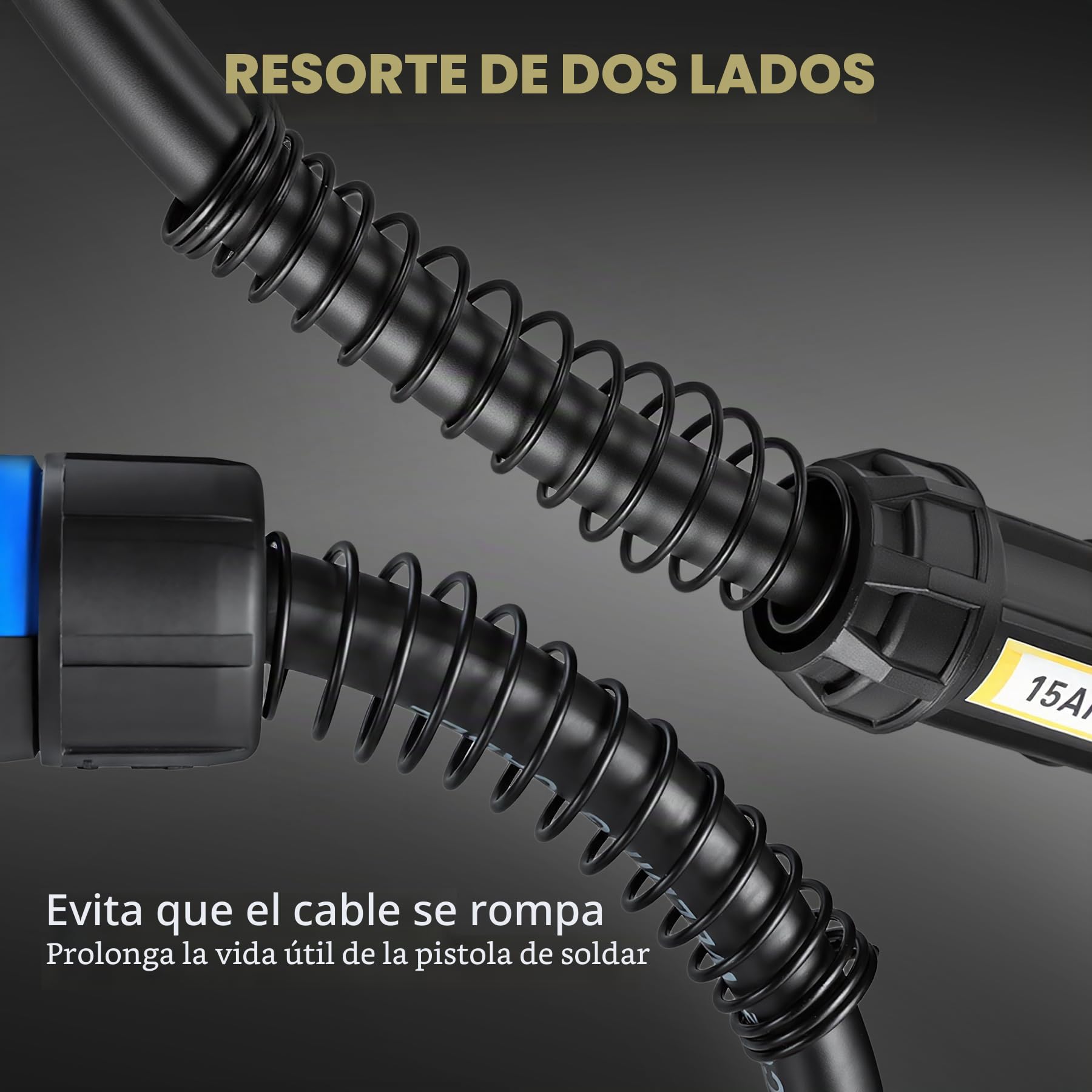 Antorcha soldadura hilo MIG MAG 15AK de 5 M con Juego de 22 Accesorios para antorcha MIG, con Conector Europeo, 180A para Soldadura CO₂/Argón en Taller e Industria