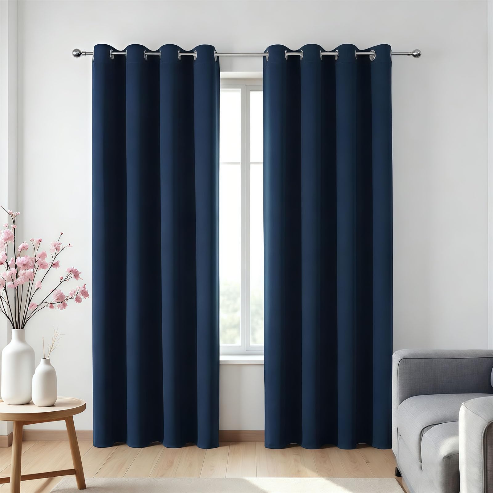 Rideau thermique isolant pour chambre afin de bloquer bruit et lumière