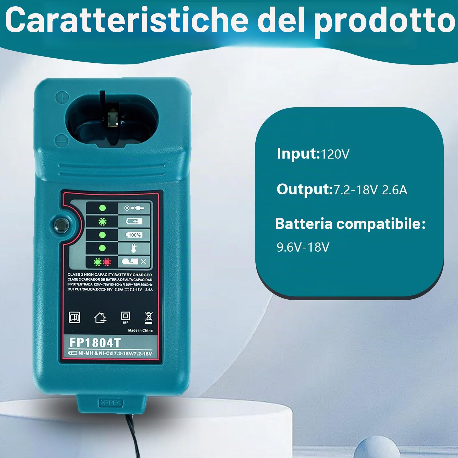NI-CD NI-MH Caricabatterie di ricambio per Makita PA14 1822 1220 1222 1233S Batteria di ricambio per utensili elettrici 9.6V-18V