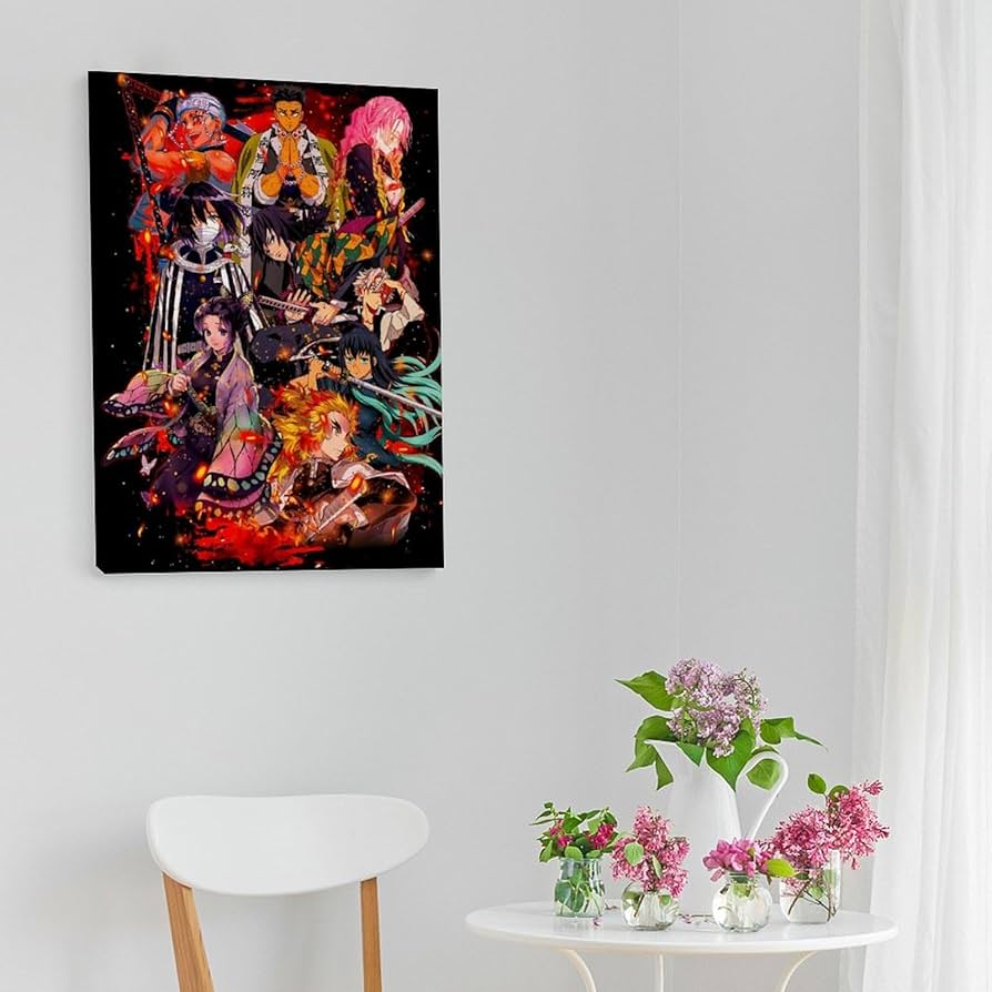 Amazon.co.jp: アートパネル 鬼滅の刃 9人の 柱 装飾画 30x40cm モダン