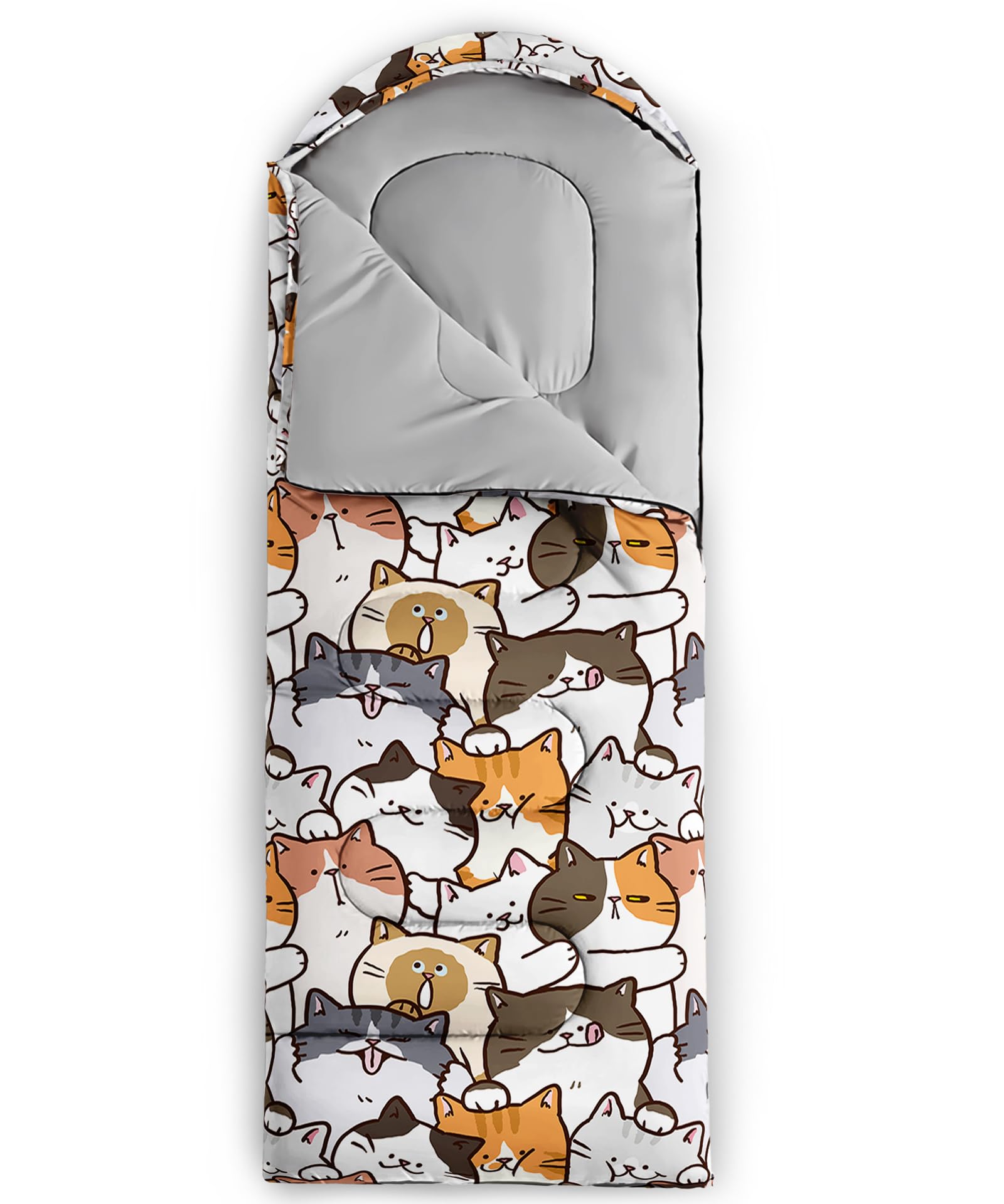 QOOMO Ball Flower Sleeping Bag - 3 Season Camping -3 QOOMO Ball Flower Sleeping Bag - 3 Season Camping -3