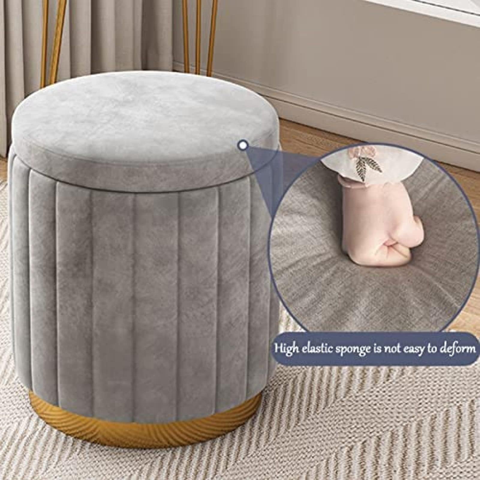 white christmas dresses Makeup Stool Cream Style Bedroom Dressing Stool Living Room Sofa Footstool  Balcony Shoe Stool Home