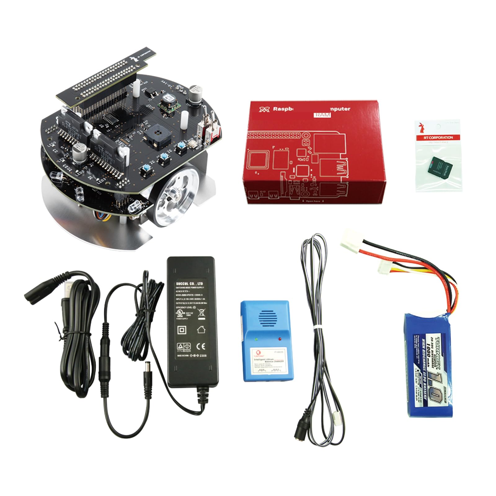 Amazon.co.jp: RT Raspberry Pi Mouse V3 フルキット(Raspberry Pi 4