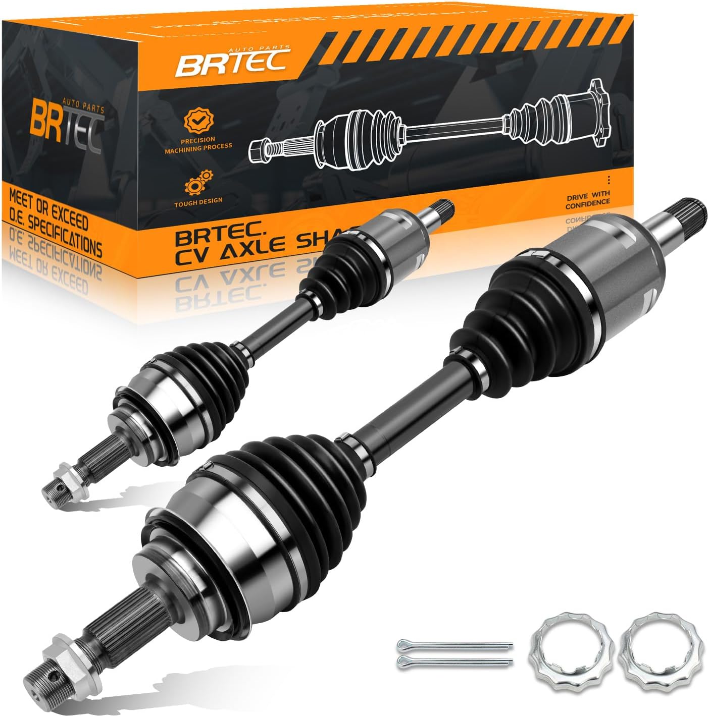 Front CV Axle Shaft Assembly Fit for Lexus GX460 2010-2022, GX470 2003-2009; for Toyota 4Runner 4WD 2003-2022, FJ Cruiser 4WD 2007-2014, Tacoma 2005-2020, 66-5235