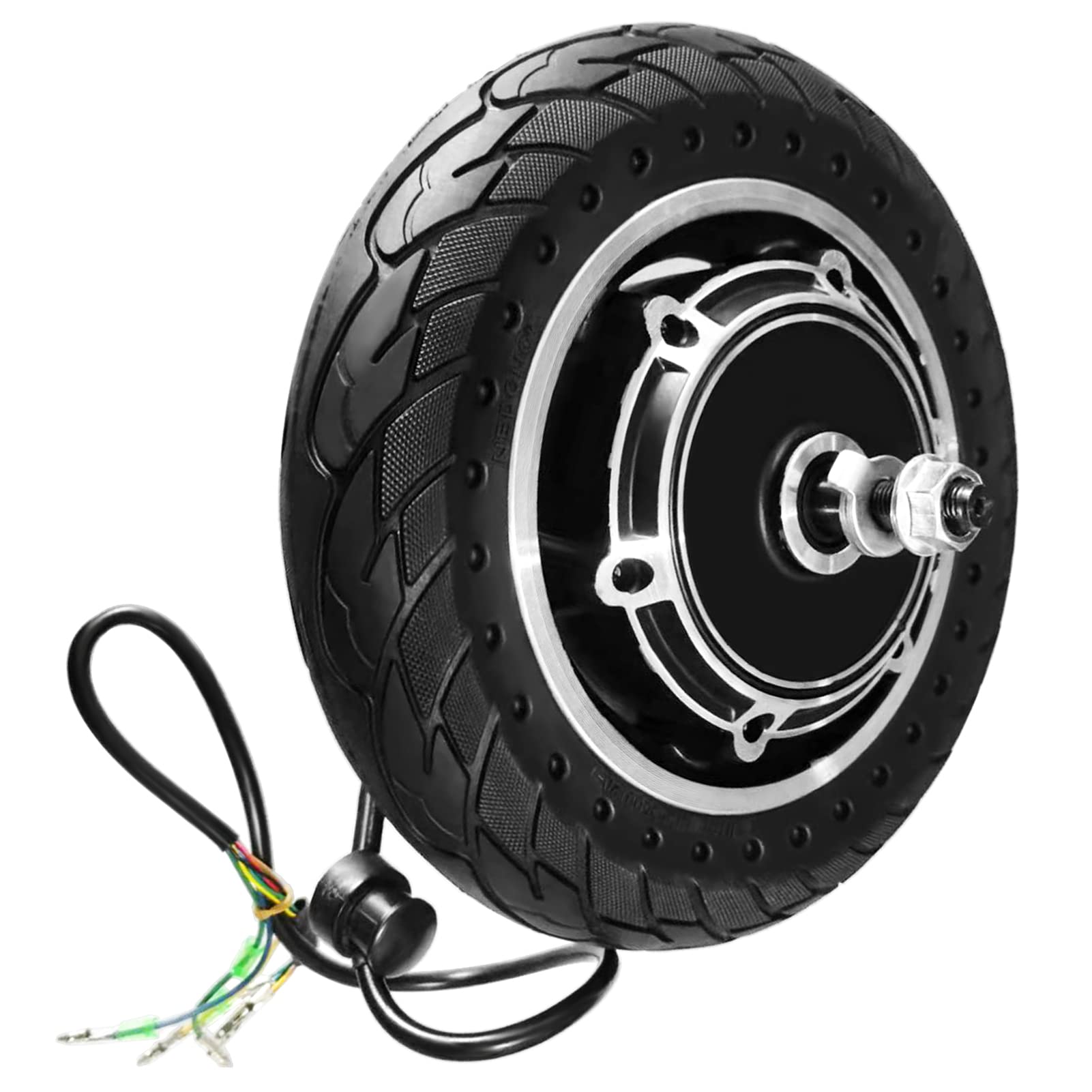 Buy Wowobjects® 10'' Electric Scooter Front Tire with Hub Motor Solid Electric Scooter Wheel 48V