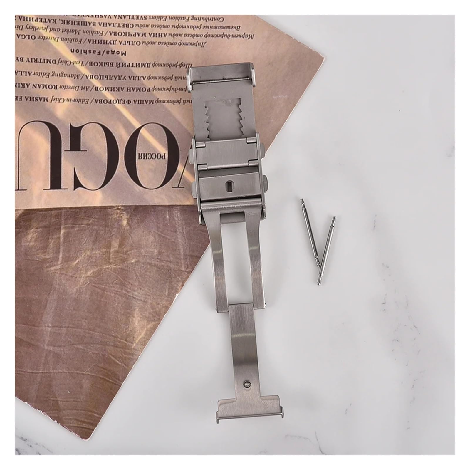 Fermoir Pliant de Montre en Acier Inoxydable 1 pièce