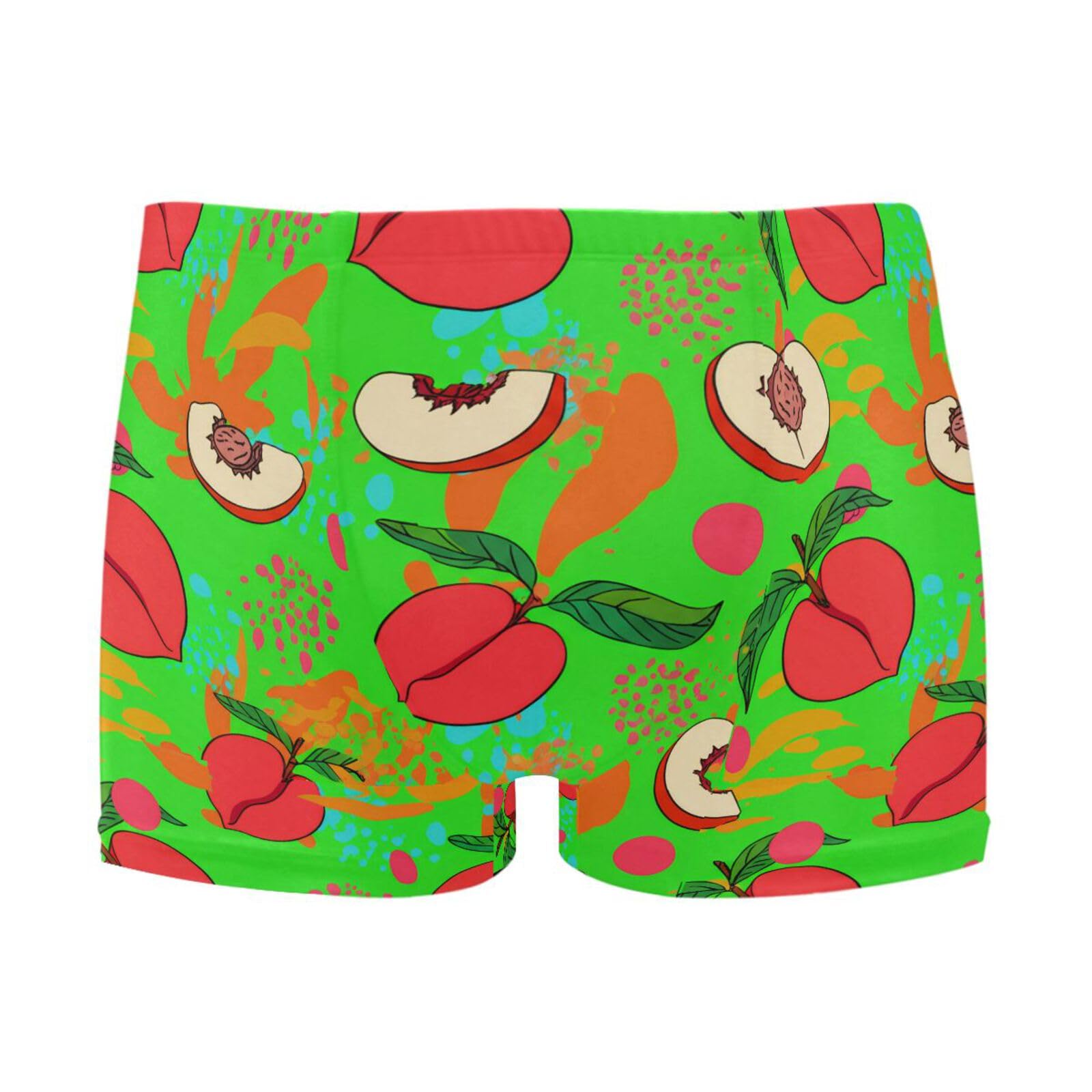 Men's Swim Briefs Red Peaches Swimsuit Swimwear Swim Trunk Square Leg for Men 3XL 202c1157