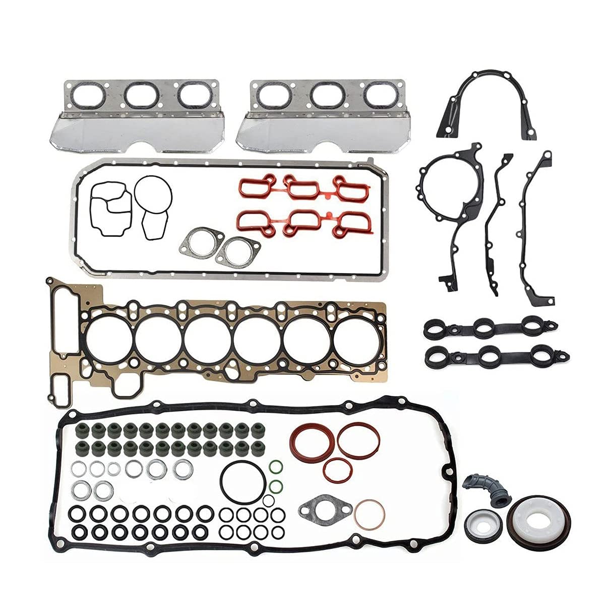 Cylinder Head Gasket Set HS9325 HS26245PT CS26245 Compatible with 330i 330xi 530i 3.0L L6 2005-2001 325xi 525i 325i 2.5L L6 01-05 330Ci X5 3.0L L6 01-06