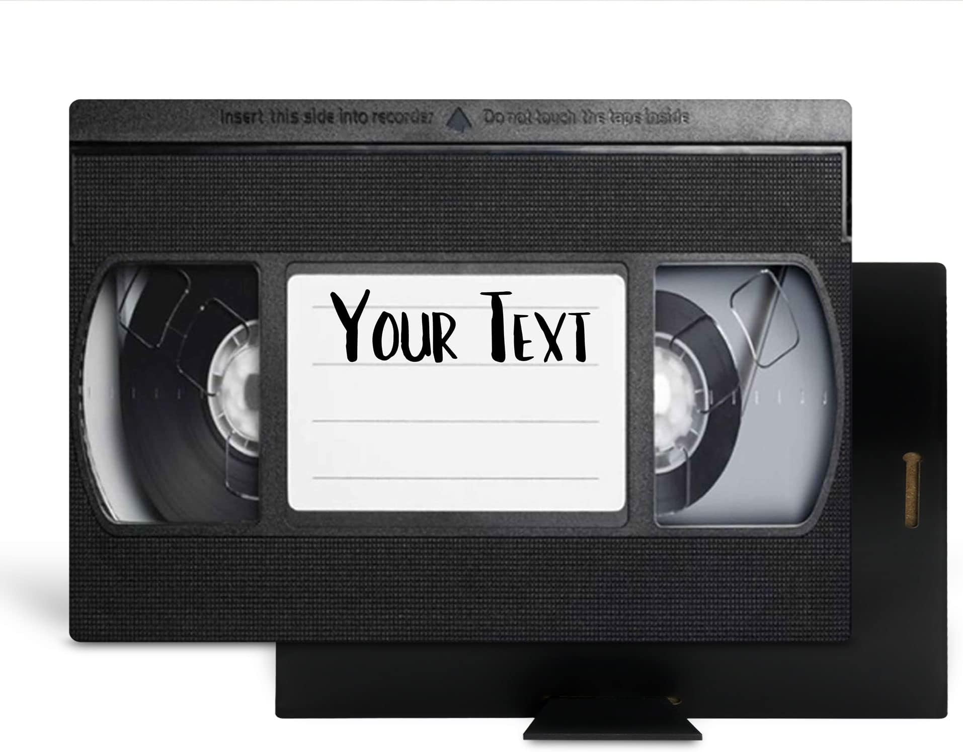 Bleu Reign BRGiftShop Personalized Custom Name Desktop 8x10 inches Photo Frame Panel Ready To Hang VHS Tape