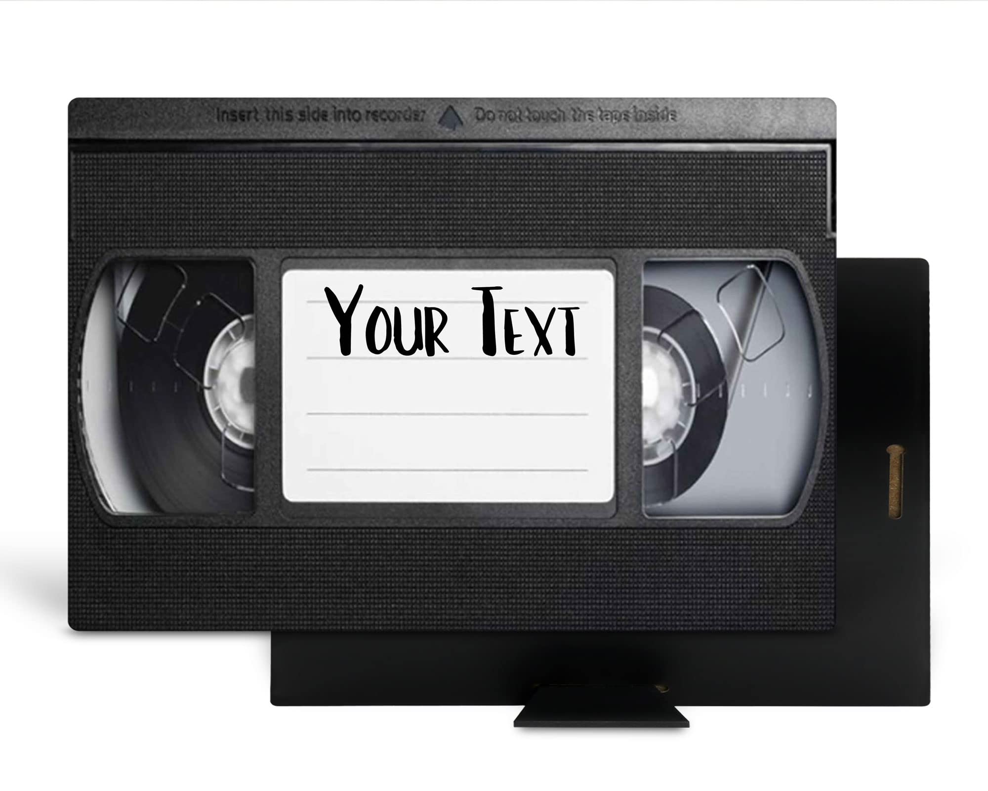 Bleu Reign BRGiftShop Personalized Custom Name Desktop 8x10 inches Photo Frame Panel Ready To Hang VHS Tape