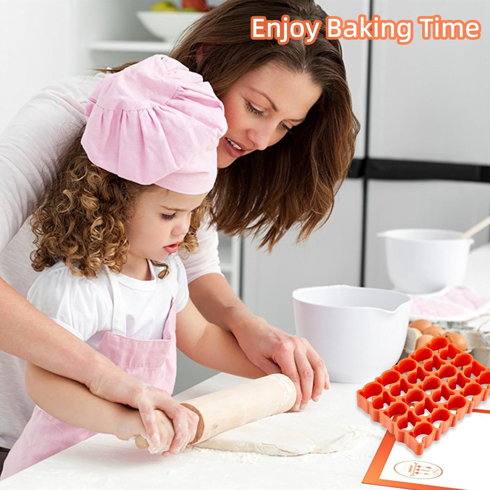 NICENEEDED 25 Cavity GoldFish Cracker Cookie Cutter, Mini Plastic Biscuit Cutters Cute Animal Fish Shaped Molds - Image 4