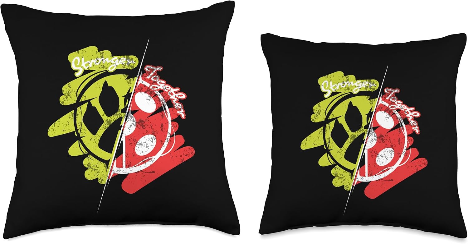 Miraculous Ladybug Vintage Collection Stronger Together Throw Pillow