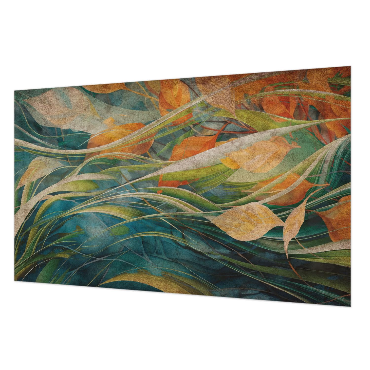 Papier peint intissé pour chambre et salon motif paysage d'automne panoramique 416x254 cm