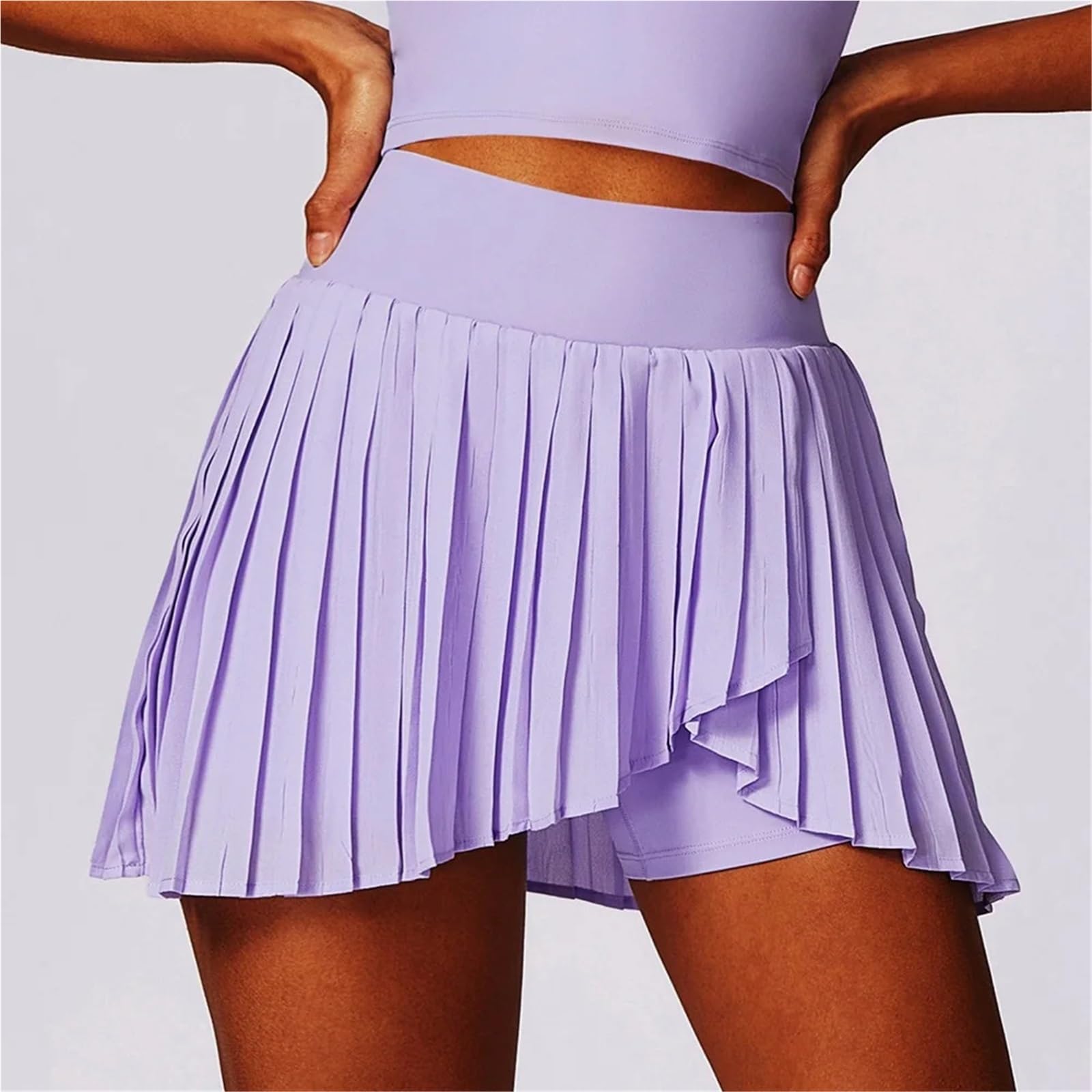 Faldas Deportivas Plisadas de Verano, Elegantes Faldas Tenis for Mujer, Falda pantalón for Correr Cintura Alta para Mujer