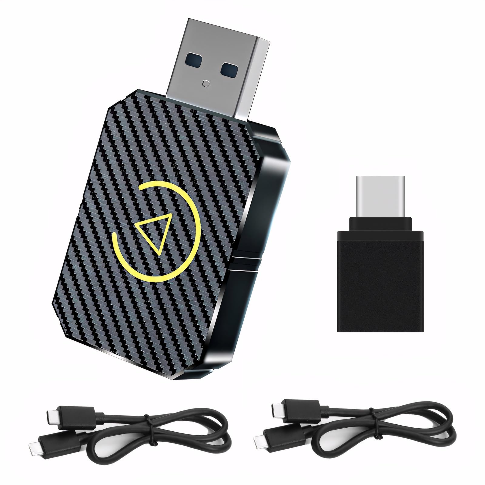 Wireless Carplay Adapter Uk, 2024 Upgrade 2 in 1 Smart Car Box Converts Wired to Wireless for Android Auto/Carplay, Auto-Connect, Plug and Play