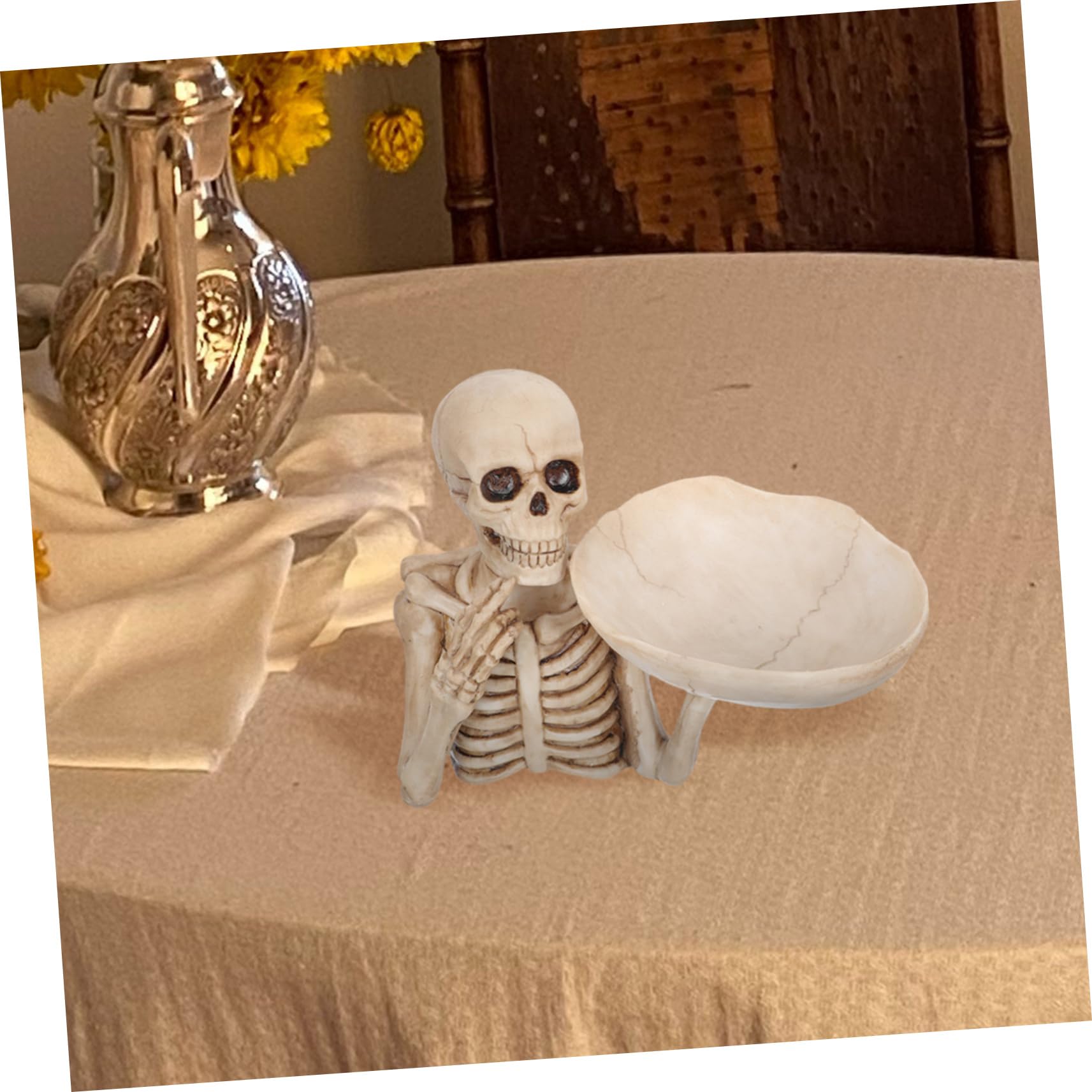 Amazon｜HOOTNEE 頭蓋骨収納トレイ skeleton 屋外 棺の形をしたトレイ